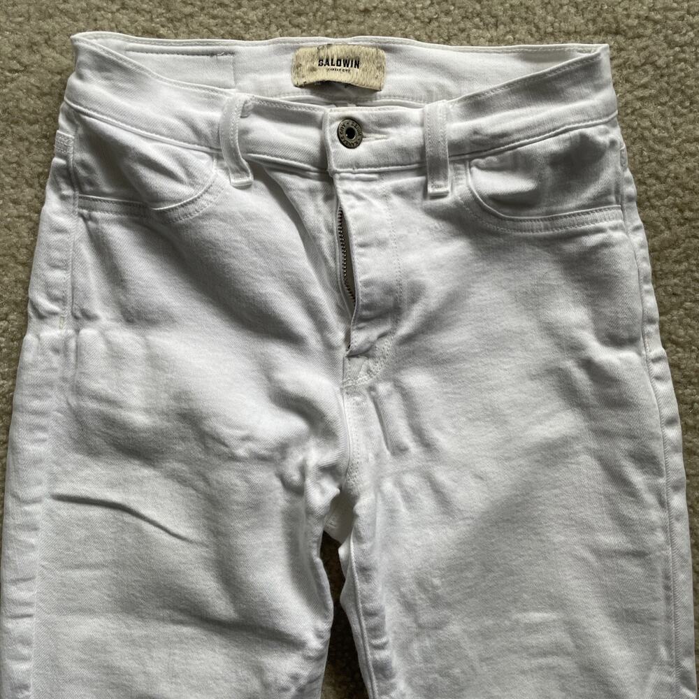Baldwin Kansas City White Jeans Womens Size 26 Stretch Preowned